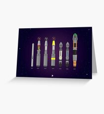 Sonic Screwdriver collection Greeting Card