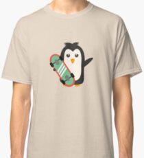 Skateboard Penguin Classic T-Shirt