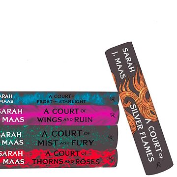 Acotar Book Stack Sticker for Sale by isabellagleeson