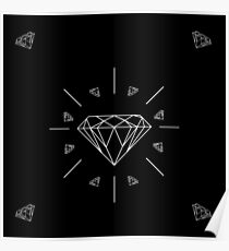 DIAMONDS - black vrs. Poster