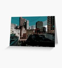 City // Comic Style Greeting Card