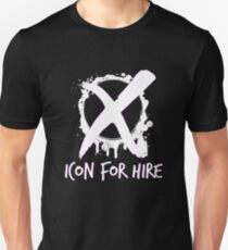 Icon For Hire XO White Text Unisex T-Shirt