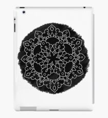 Black Brush Mandala iPad Case/Skin