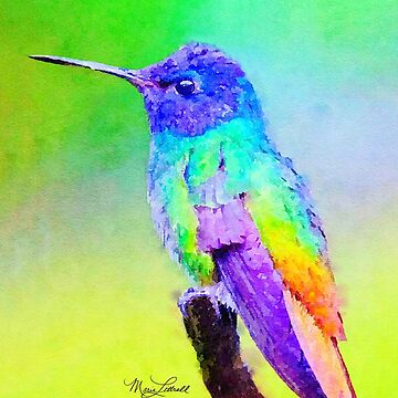 Watercolor Hummingbird Painting