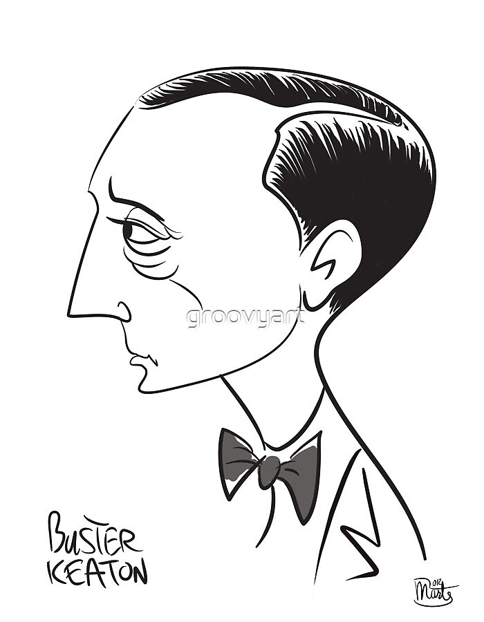 "Buster Keaton" by groovyart Redbubble