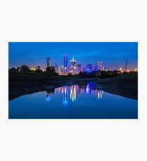 Dallas "Polizei Tribut" Skyline 2016 Fotodruck