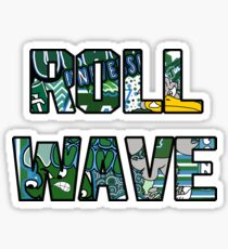 Roll Wave Shaped Collage Sticker