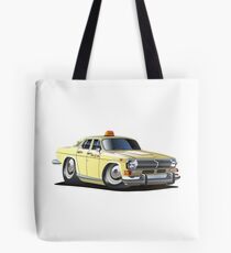 Cartoon taxi car Tote Bag