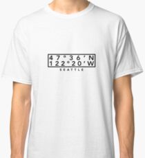 Seattle Coordinates Classic T-Shirt
