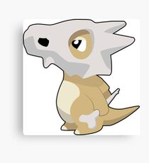 Cubone with Outline Canvas Print