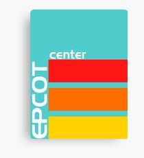 Epcot Center Turquoise Design Canvas Print