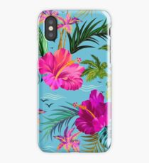 Hello Hawaii, a stylish retro aloha pattern. iPhone Case