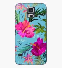 Hallo Hawaii, ein stilvolles Retro-Aloha-Muster. Hülle & Klebefolie für Samsung Galaxy
