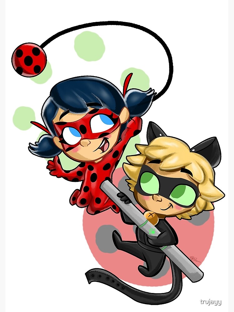 Ladybug And Chat Noir Greeting Card