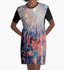 By the Rockets' Red Glare Graphic T-Shirt Dress