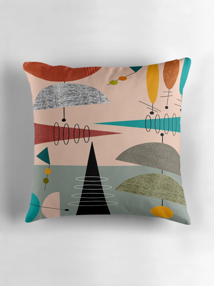 mid century modern pillows