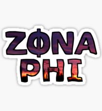 Zona Phi Sunset Sticker