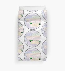 Hitchhiker's Guide Marvin Quotes Duvet Cover