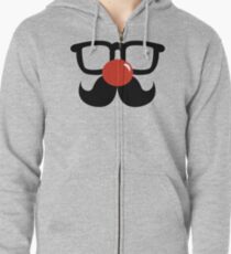 Funny Face Zipped Hoodie