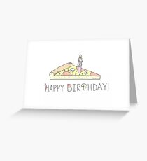 Alles Gute zum Geburtstag Pizza Grußkarte