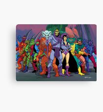 Evil Warriors Filmation Style Canvas Print