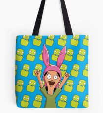 Louise Belcher Light Pattern Blue Tote Bag