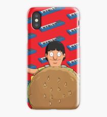 Gene Belcher Keyboard Pattern Red iPhone Case/Skin