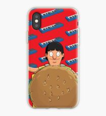 Vinilo o funda para iPhone Gene Belcher Keyboard Pattern Red