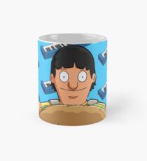 Gene Belcher Keyboard Pattern Blue Mug