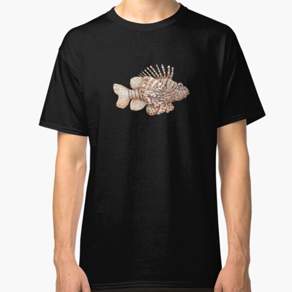 Lionfish illustration, pen and ink Classic T-Shirt
