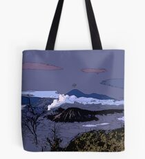 Mountains // Comic Style Tote Bag