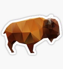 Pegatina Buffalo poligonal