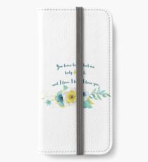 Pride and Prejudice, You have bewitched me iPhone Wallet/Case/Skin