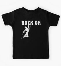 Rock On Rock Mountain Climbing T Shirt Kids Tee