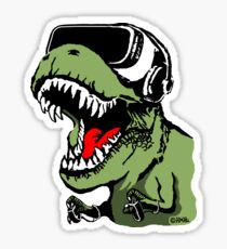 VR T-rex Sticker