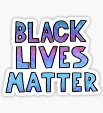 black lives matter block words Sticker