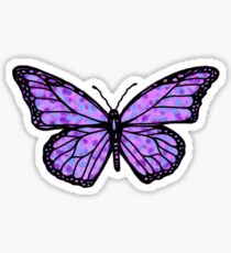 simple purple butterfly Sticker