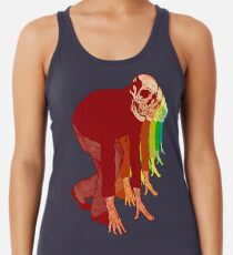 Racing Rainbow Skeletons Racerback Tank Top
