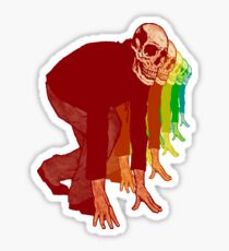 Racing Rainbow Skeletons Sticker