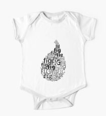 Fig typography One Piece - Short Sleeve