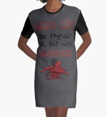 Nerd Life Graphic T-Shirt Dress