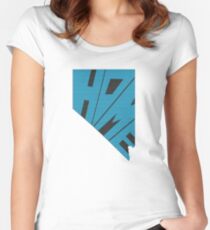 Nevada HOME state design Women's Fitted Scoop T-Shirt