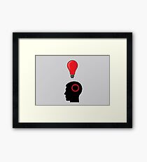 Idea and Solution concept Framed Print