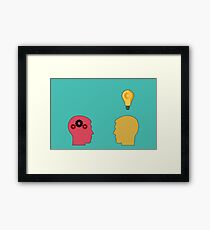 Idea and Solution concept Framed Print