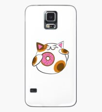Funda/vinilo para Samsung Galaxy Donut Lucky cat