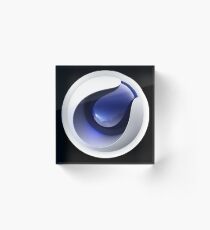 Cinema 4D Logo Acrylic Block