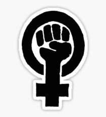 Black Woman Power Fist Sticker
