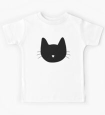 Cat Heart Nose Kids Tee