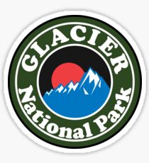 GLACIER NATIONAL PARK MONTANA HIKING CAMPING HIKE CAMP Sticker