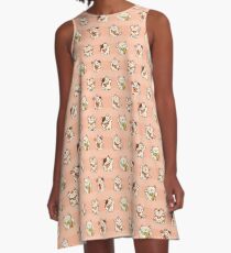 Maneki Neko A-Linien Kleid